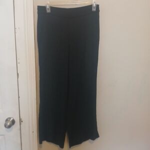 Old Navy Black Petite Rayon Wide Leg Pants